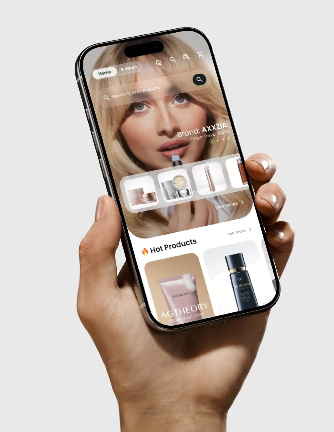 HKTV Beauty — app in hand