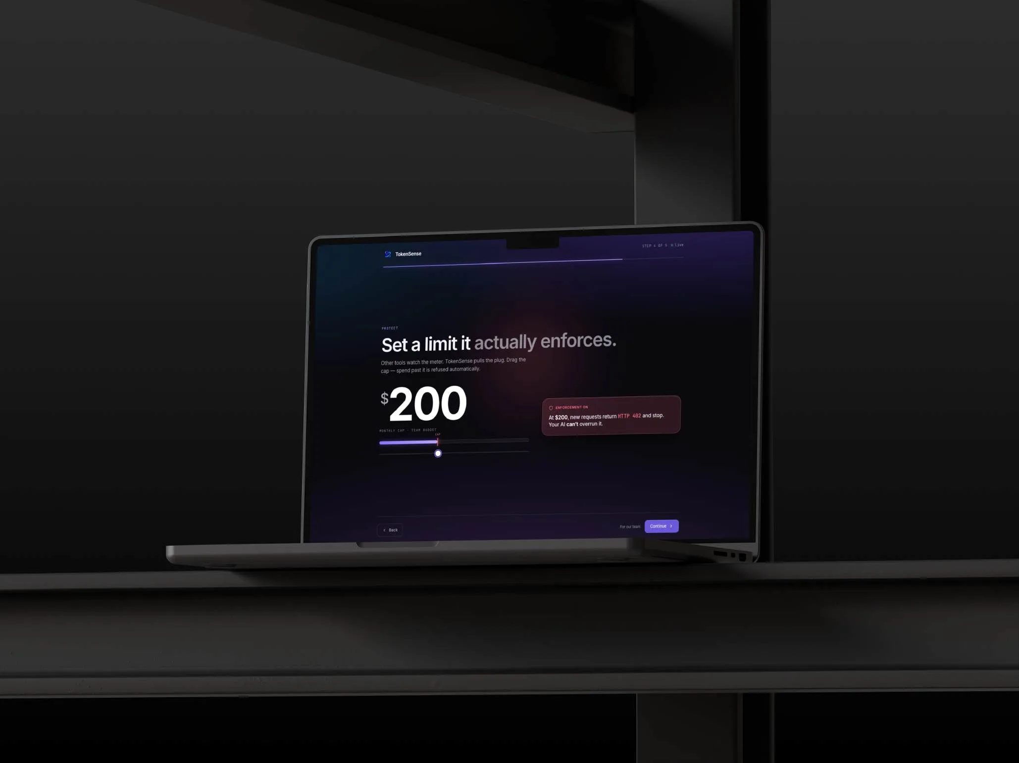 TokenSense — budget enforcement